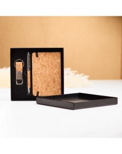 Набор подарочный 3 в 1, ручка, брелок с карабином, блокнот Take it easy