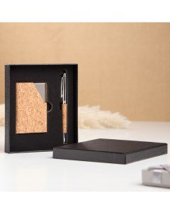 Набор подарочный 2 в 1, ручка, визитница Take it easy