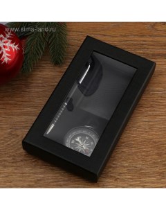 Набор подарочный 3в1 (ручка, компас, карта выживания) Take it easy