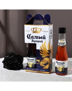 Подарочный набор «Экстра мужик»: гель для душа 250 мл и мочалка для тела Чистое счастье