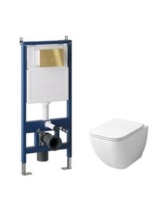 Унитаз подвесной с инсталляцией Grossman GR-4447S+900.K31.01.000+700.K31.05.30M.30M