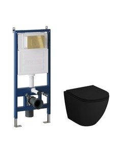 Унитаз подвесной с инсталляцией Grossman GR-4455BMS+900.K31.01.000+700.K31.04.30M.30M