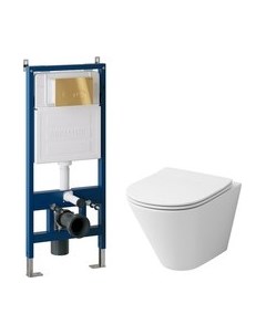 Унитаз подвесной с инсталляцией Grossman GR-4477S+900.K31.01.000+700.K31.05.30M.30M