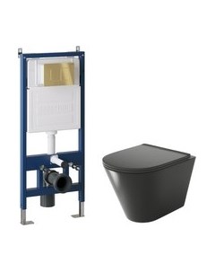 Унитаз подвесной с инсталляцией Grossman GR-4477BMS+900.K31.01.000+700.K31.04.30M.30M