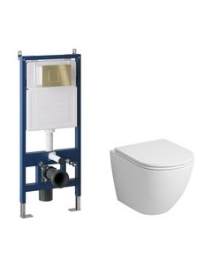 Унитаз подвесной с инсталляцией Grossman GR-4455MS+900.K31.01.000+700.K31.04.32M.32M