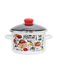 Кастрюля Эмаль Мексика 01-1610/6М