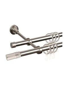 Карниз для штор АС ФОРОС Prime D16Г/16Г + наконечники Цилиндр Ас форос