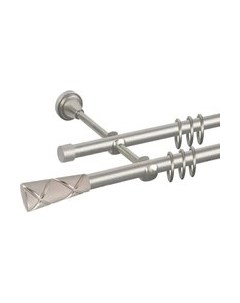 Карниз для штор АС ФОРОС Prime D16Г/16Г + наконечники Трапеция Ас форос