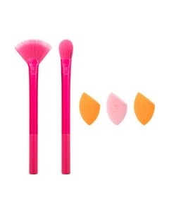 Набор кистей для макияжа Starlite Nights Brush + Sponge Set Real techniques