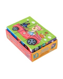 Развивающая игра Айрис-пресс Умные кубики в поддончике. Мы мчимся, мчимся, мчимся