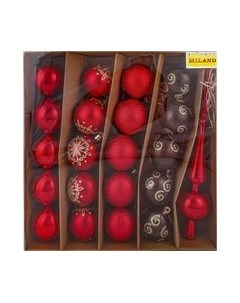 Набор шаров новогодних Miland С верхушкой / НУ-3606