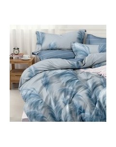 Комплект постельного белья Alleri Поплин Luxe 2сп с европростыней / П-343