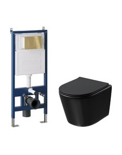 Унитаз подвесной с инсталляцией Grossman GR-4477BMSQ+900.K31.01.000+700.K31.04.30M.30M