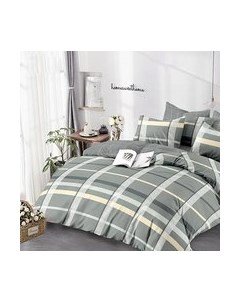 Комплект постельного белья Alleri Сатин Premium Евро Max / СП-304