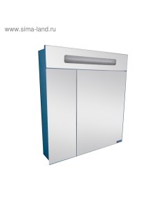 Зеркало шкаф для ванной комнаты «. Аврора 60», с подсветкой LED, 622×720 мм Домино