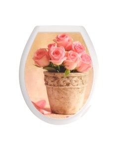 Сиденье для унитаза Мультидом Цветы / СП72-105