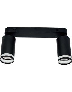 Светильник наст-пот (спот) 2х12Вт GU10 черный 21364 Truenergy