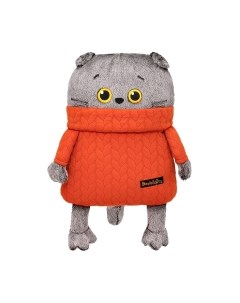 Подушка-игрушка Кот в свитере с косами / Kp34-251 Budi basa