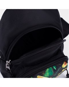 Сумка-рюкзак «Авокадо», 15×10×26 см, отдел на молнии, наружный карман, регулируемый ремень, чёрный Nazamok