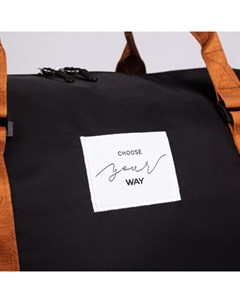 Сумка спортивная Choose your way, на молнии, с подкладкой, отдел для обуви, чёрная Nazamok