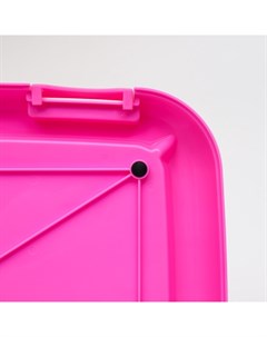 Туалет для собак 46.5×35.5×5.5 см, со стенкой, съёмной решеткой и столбиком, розовый Пижон