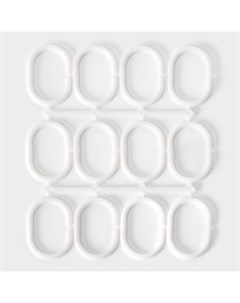 Штора для ванной «Мрамор» с люверсами, 180×180 см Доляна