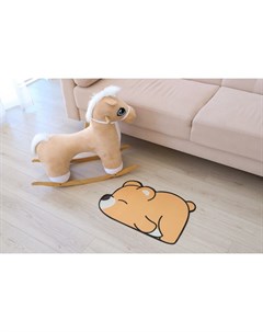Коврик для дома «Мишка», 40×60 см, бежевый Доляна