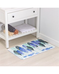 Коврик для ванной и туалета «Гранд», 50×80 см, голубой Savanna