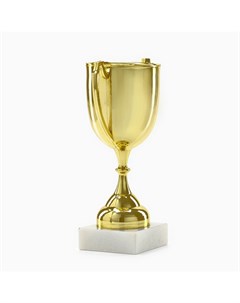 Кубок под нанесение, наградная фигура, золото, подставка камень, 16.3 см Сима-ленд