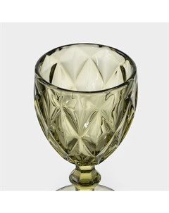 Бокалы для вина «Круиз», 250 мл, набор 2 шт., стекло, зелёные Magistro