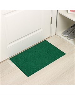 Коврик придверный «Следочки», влаговпитывающий, без окантовки, 38×58 см, цвет МИКС Доляна