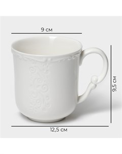 Кружка Kingdom, 350 мл, фарфор, белая Magistro