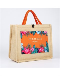 Сумка женская пляжная «Летний вайб», 35×30×14 см Nazamok