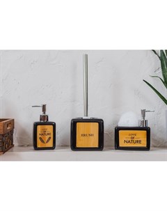 Дозатор для мыла «Природа», 350 мл, чёрный Savanna