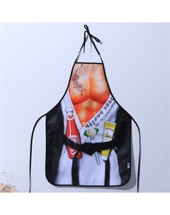 Фартук текстиль «Чёрный пояс по пельменям» Nazamok