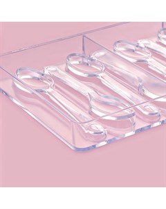 Форма для шоколада «Ложки», 27.5×13.5 см, 10 ячеек 11.5×2.7 см, прозрачная Konfinetta