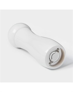 Мельница для специй «Лофт», 16.5×5 см, керамический механизм, белая Доляна