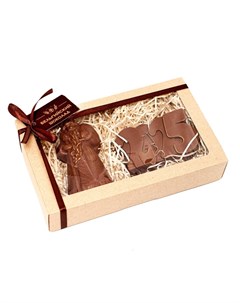 Шоколадные фигурки «Дед Мороз» 2025, бельгийский шоколад, 160 г Время шоколада