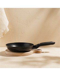 Сковорода SL Home, d=20, h=4.3 см, кованый алюминий, антипригарное покрытие, индукция, чёрная Sima-land home