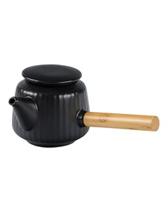 Набор для чайной церемонии «Ногата», 5 предметов, на 3 персоны, чашка 60 мл, чайник 200 мл, фарфор, чёрный Джекичай