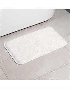 Коврик «Пушистик», 49×79 см, белый Доляна