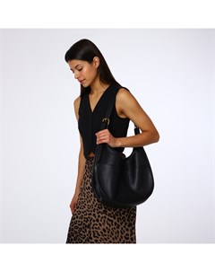 Сумка - мешок женская, на магните, с косметичкой, 34×12×27 см, чёрная Textura