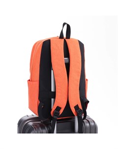 Рюкзак школьный на молнии, с карманами, с креплением для чемодана, оранжевый Fulldorn