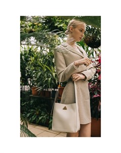 Сумка женская на винтовом замке, 24×11×24 см, белая Textura