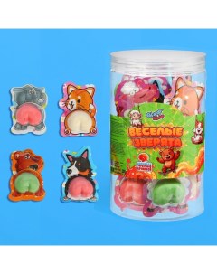 Жевательный мармелад с начинкой «Веселые зверята», (набор 30 шт.), 10 г Чаф-чаф