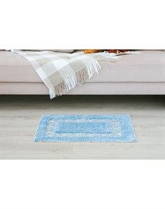 Коврик для дома «Вензель», 50×80 см, голубой Доляна