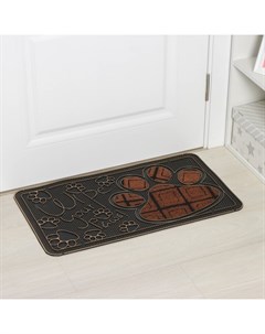 Коврик придверный «Лапка», 40×70 см, МИКС Доляна