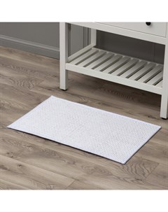 Коврик для ванной и туалета, полиэстер, 80×50 см, молочный Savanna