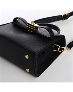 Сумка женская-мессенджер, чёрная, 19×13×7 см Nazamok