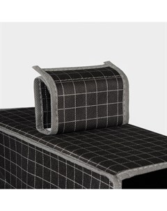 Органайзер подвесной «Кло», 5 отделений, 30×15×70 см, чёрный Доляна